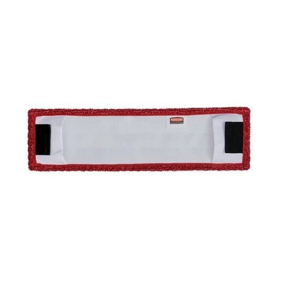 One Rubbermaid Commercial ADAPTABLE FLAT MOP MICROFIBER PAD 18" RED #2132423 - Picture 2 of 3